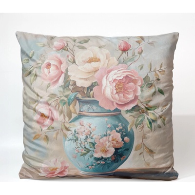 Takoy Zamatová tyrkysová elegancia-HT-00353 45 x 45 cm