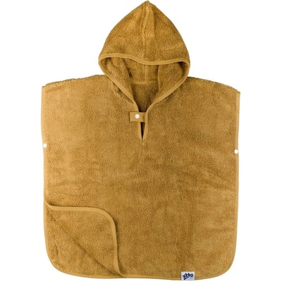 XKKO Organic BIO Bavlnené pončo Honey Mustard