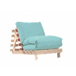 PUFRELAX Фотьойл, Fubsy Wood, Bombay Midsummers Dream - разтегателен шезлонг, дърво, текстил (PUF-FM-FBS-PT-MID) - topmarket