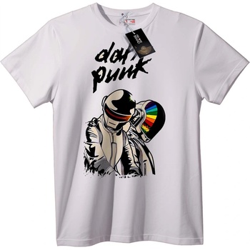 NOONEBRAND Тениска Daft Punk DJ - 2XL, White