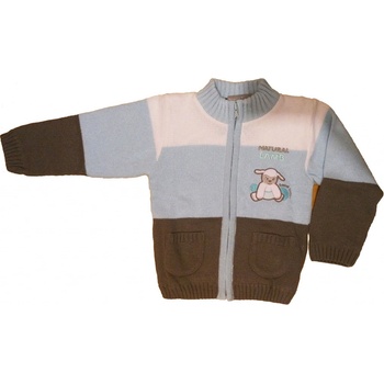 Eko Chlapčenský pletený sveter modrý NM-397