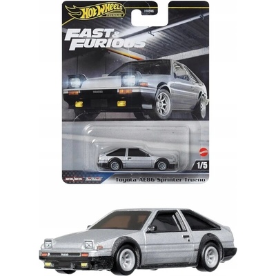 Toyota AE86 Sprinter Trueno Rychle a zběsile Hot Wheels Premium 1:64