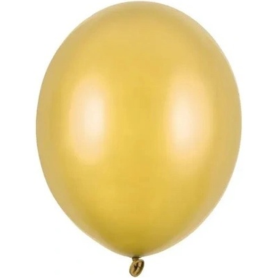 PartyDeco Balón metalický zlatý 23 cm