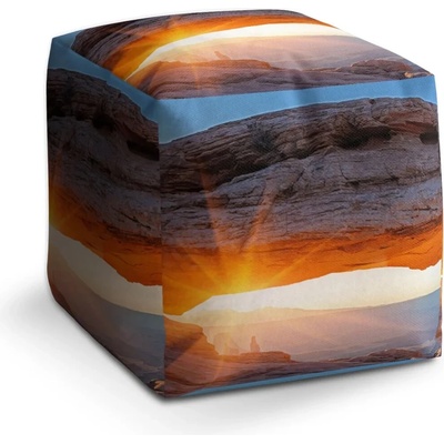 Sablio Taburet Cube Příroda 2: 40x40x40 cm