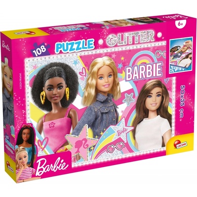 Lisciani Блестящ пъзел Lisciani - Barbie, Приятели завинаги, 60 части (LI81196)