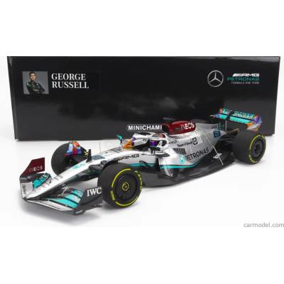 Minichamps Mercedes gp F1 W13e Team Mercedesamg Petronas F1 N 63 Miami Gp 2022 George Russel Silver Green 1:18