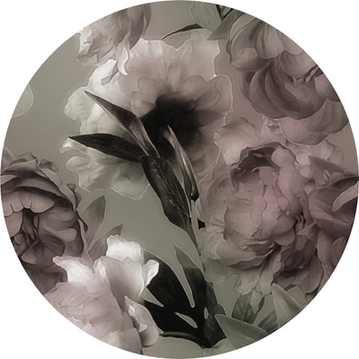 AG Design CR3320 Samolepicí vliesová fototapeta Magic of Peonies rozměry 140 x 140 cm