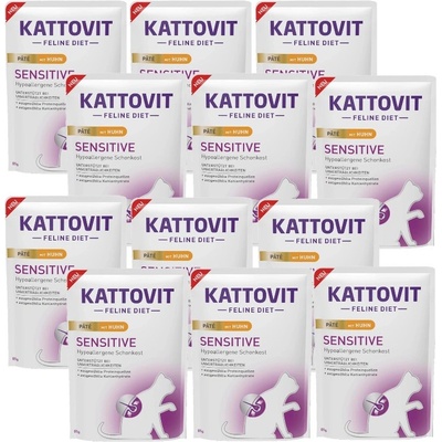 Kattovit Sensitive Paštéta s kuracím mäsom 12x85 g