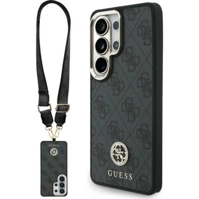 GUESS Калъф за Samsung Galaxy S26 Ultra - 4G Big Rhinestone Triangle Strap MagSafe - Guess - Черен