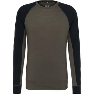 Stoic Мъжко мериносово термобельо Stoic Merino180 BengtSt. L/S Merino base layer - Dark Olive / Black - размер 3XL (015-2080-1717)