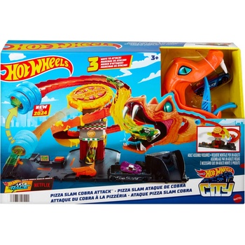 Hot Wheels City Cobra Slam Pizza Attack, závodní dráha