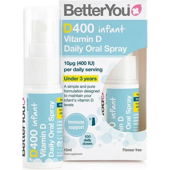 Image 1 of BetterYou D400 Infant Орален спрей, 15 ml, 100 дневни дози, Better You