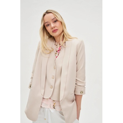Moodo Бежово сако с 3/4 ръкави със záhyby Moodo Moodo | Bezhov | ЖЕНИ | XS