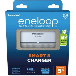 Panasonic Зарядно устройство за батерии Panasonic Eneloop Smart 8 BQ-CC63 (BQ-CC63E ERP)