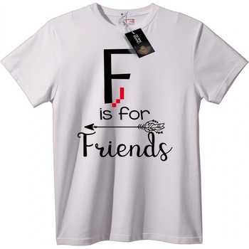 NOONEBRAND Тениска F е за Приятели - 2XL, White
