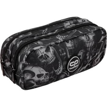 COOLPACK Eлипсовиден ученически несесер Cool Pack Duke - Skulls, 2 отделения (F065721)