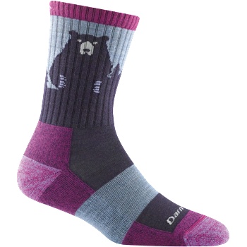 DARN TOUGH Чорапи Bear Town Micro Crew лек с възглавница, Purple (1970.Purple)