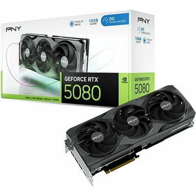 PNY GeForce RTX 5080 Triple Fan OC 16GB GDDR7 VCG508016TFXPB1-O