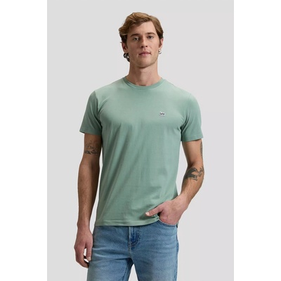 Lee Regular Patch Logo Short Sleeve Tee 112376466 sivozelené
