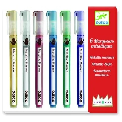 DJECO - Творчески комплект - Маркери металик (DJ08870)