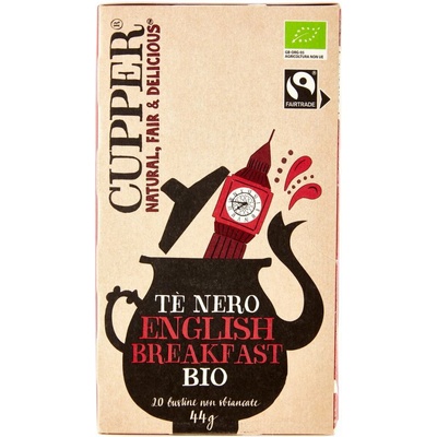Cupper bio anglický raňajkový čierny čaj 20 ks