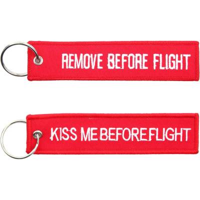 FOSTEX GARMENTS Klíčenka RBF + Kiss me before flight