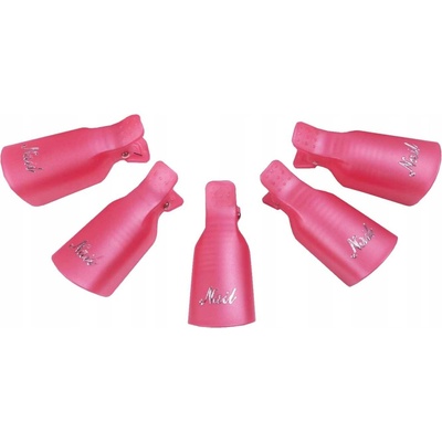 SUNONE Klipy na odstraňovanie hybridu gélu akrylu ružové 10 ks