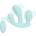 Loveline Three-In-One Liquid Silicone Vibrator Breezy Blue