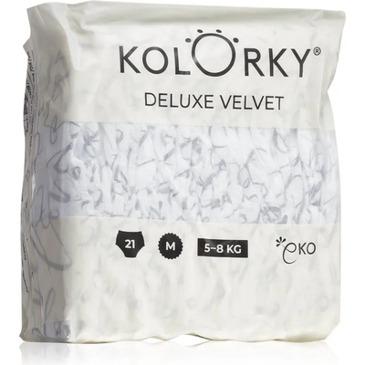 Kolorky Deluxe Velvet Love Live Laugh еднократни ЕКО пелени размер М 5-8 Kg 21 бр