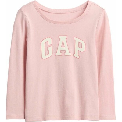 GAP V-FRCH LS Logo Tee růžová