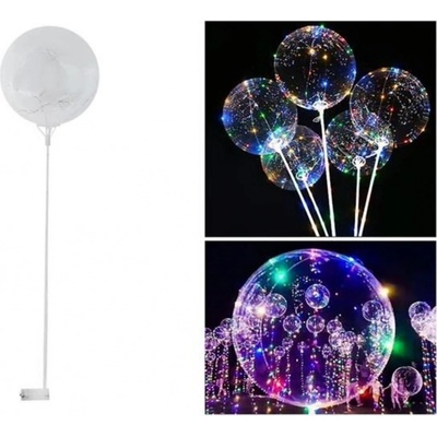 ISO LED svietiaci balónik obvod 35 cm číry