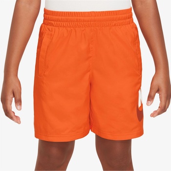 Nike Юношески къси панталони Nike Logo Woven Shorts Juniors - Safety Orange