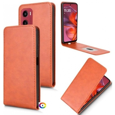 Motorola Moto G05 4G / E15 4G Flip2 Кожен Калъф и Скрийн Протектор