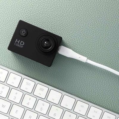 F-Energy C341 USB A na Micro USB QC3.0 2,4A 18W silikonový 1m bílý