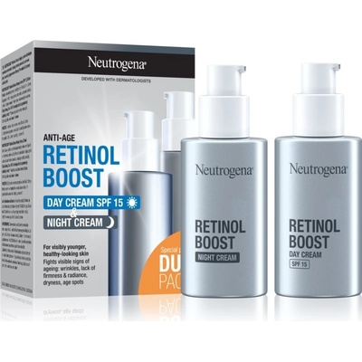 Neutrogena Retinol Boost Neutrogena Retinol Boost noční krém s retinolem 50 ml + Neutrogena Retinol Boost denní krém SPF 15 50 ml