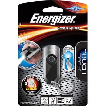 Energizer Метален ключодържател Energizer Touch Tech, с фенер, 20 лумена, 10 м, с 2 батерии CR2032 (EN-424225) (EN-424225)
