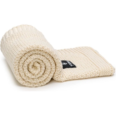 T-Tomi Knitted Blanket Cream плетени одеяла 80x100 см