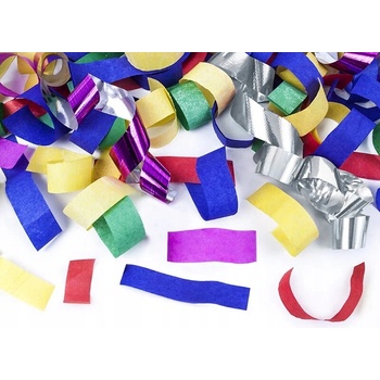 PartyDeco Vystreľovacie konfety farebné 40 cm