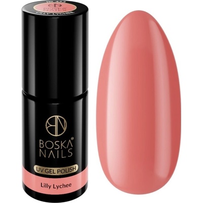 Pastelový hybridný lak na nechty Lilly Lychee č. 453 Boska Nails 6 ml