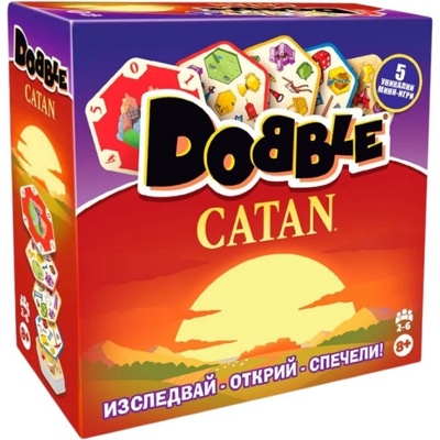 Zygomatic Настолна игра Dobble: Catan - Парти (DOBCAT08BG)