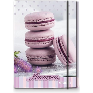 STREET Папка с ластик STREET Macarons (24835-А-MACARONS)