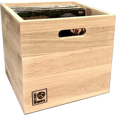 Music Box Designs 12" Vinyl LP кутия за запис Natural Oak (NATURAL-OAK-BOX)