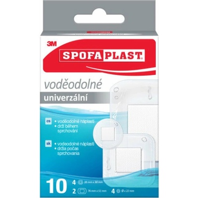 3M Spofaplast Vodoodolné náplasti 190N, mix, 10 ks