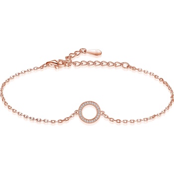 Olivie strieborný náramok KRUH ROSE 8059