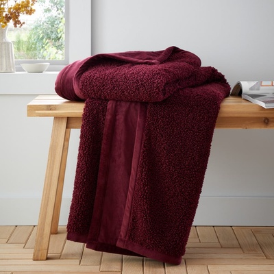Catherine Lansfield Червено одеяло от микроплюш 130x170 cm Velvet Boucle - Catherine Lansfield (DS/59033/W/130170/DA)