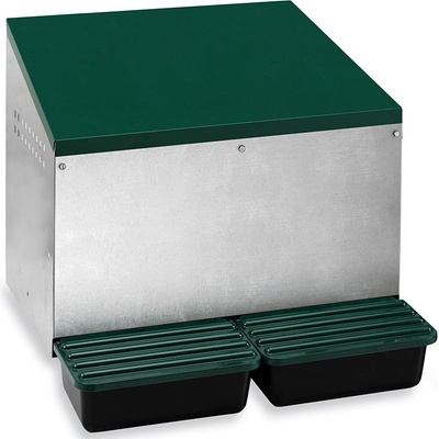 Bravson Group Snáškové hnízdo pro slepice se sběrným košíkem na vejce GAUN 10119 venkovní dvoumístné