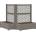 vidaXL Голяма саксия с решетка 2 pcs Сиво 143 x 143 x 133, 5 см ПП (42041726)