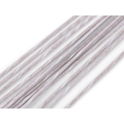 Drát obalený papírem 40cm - 2mm -šedobéžový