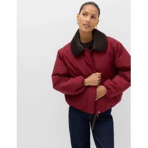 Marks & Spencer Къса подсилена якета с кордурой яка и технология Thermowarmth Marks & Spencer червена Marks & Spencer | Cherven | ЖЕНИ | L