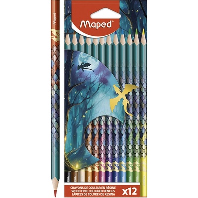 Maped frojhranné farebné ceruzky Dragon 12 ks
